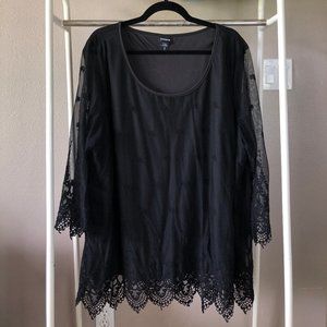 Lace/Mesh Blouse
